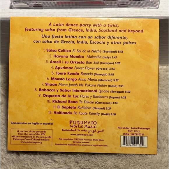 The Best Of Salsa Vol. 1 & Putumayo Salsa Around The World CD Collection - Picture 6 of 6